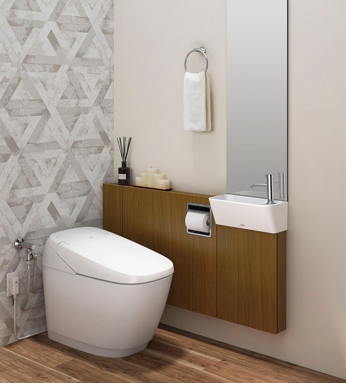 トイレリフォームで人気の「サティス」設置サンプル